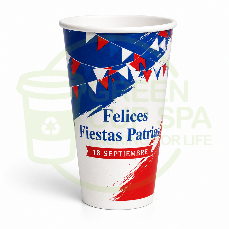 Vaso Polipapel Impresión Dieciochera 16 Oz