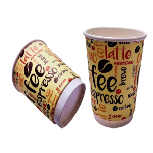 Vaso de Polipapel Doble Capa 8 oz Fondo Amarillo Green Cup – Comodidad y sostenibilidad en cada sorbo.