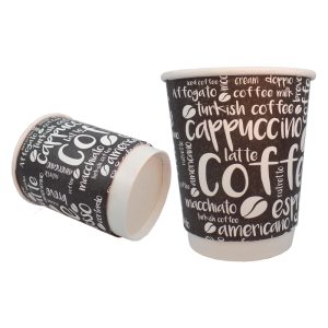 Vasos de polipapel doble capa GreenCup en 6, 8, 12, 16 y 21 oz, reciclables, ecológicos y aptos para bebidas frías y calientes.