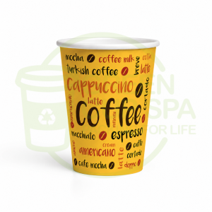 Vaso Polipapel Coffee Amarillo 12 Oz
